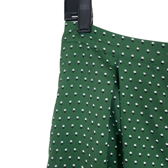 Who What Wear Green Tiny Polka Dot Button Front Maxi Skirt w Pockets Size 6 - Picture 3 of 13